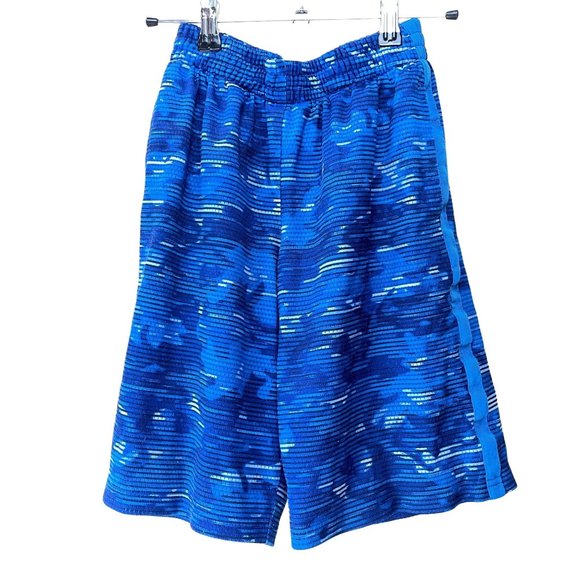Champion C9 Blue Black Shorts Kids Boys Athletic Sz M 8-10 - Picture 1 of 9